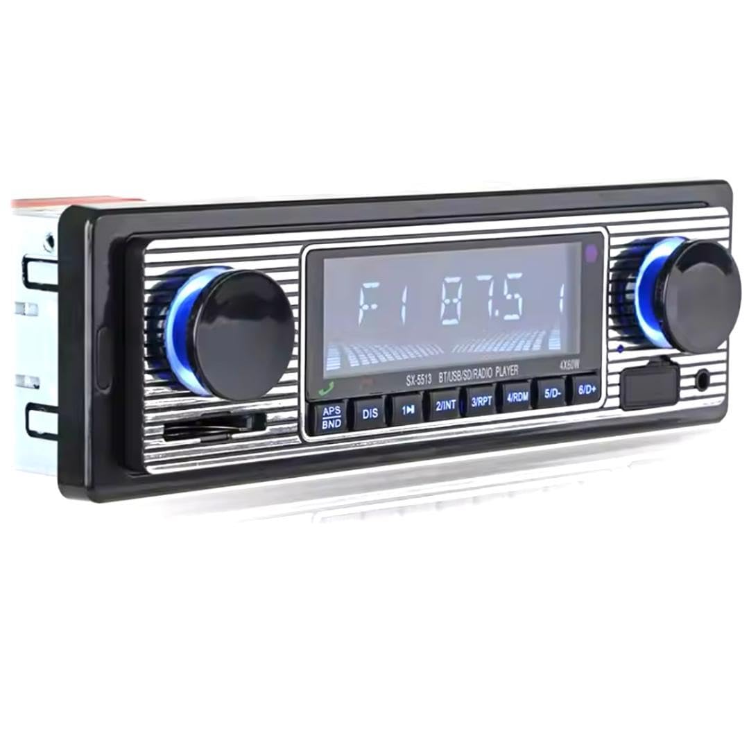 旧車用 1din オーディオ レトロ Bluetooth対応 AUX USB 即日発送！レトロ 旧車用 1din オーディオ 旧車向けオーディオ